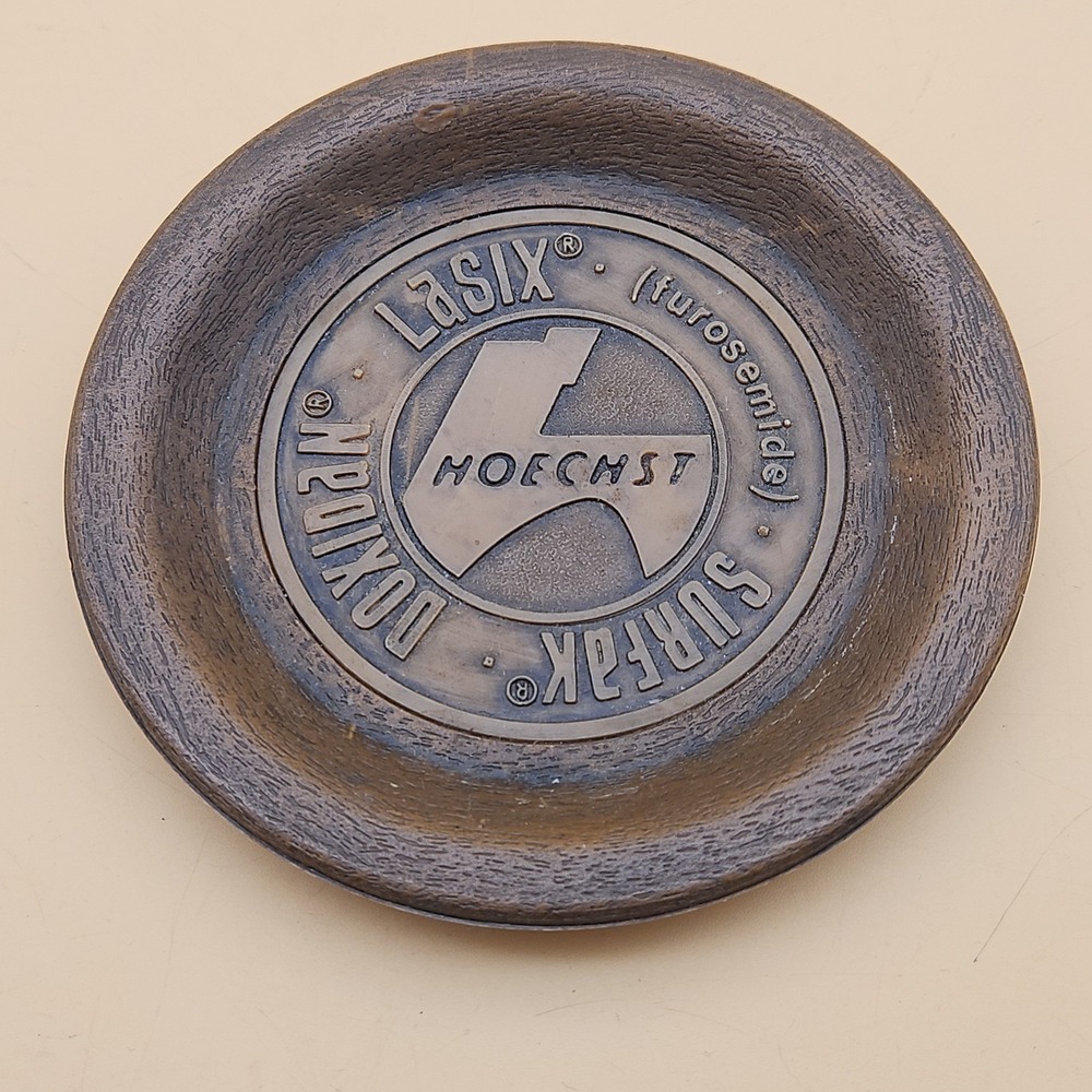 Vintage Pharmaceutical Collectible Hoechst‎ Ashray Wooden Lasix Surfak Doxidan